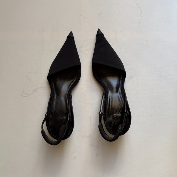 Padded Power sporty kitten heel in black neoprene - Picture 2 of 3